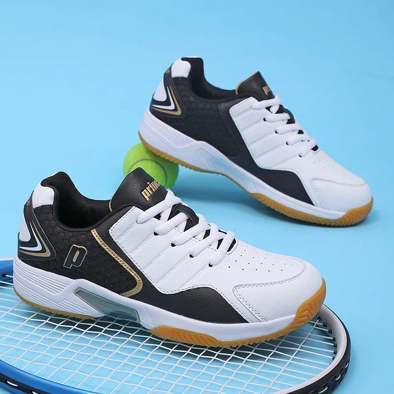 Professional Men Women Leather Badminton shoes Couple Anti-Slip Training Sneaker Lightweight Tennis Shoes Volleyball sport shoes