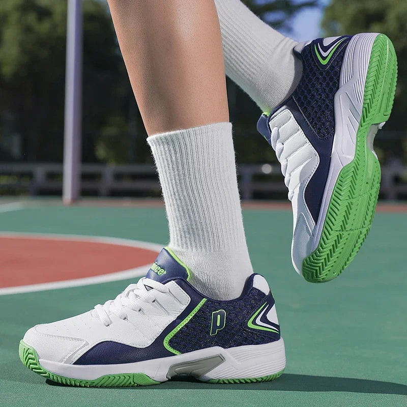 Professional Men Women Leather Badminton shoes Couple Anti-Slip Training Sneaker Lightweight Tennis Shoes Volleyball sport shoes