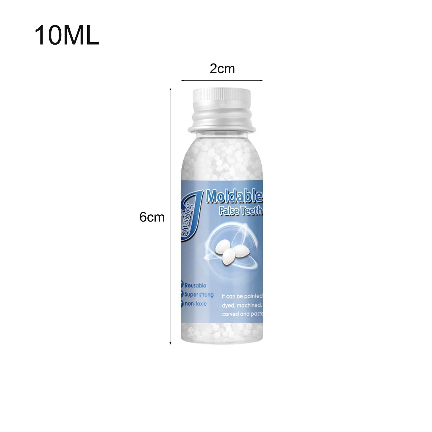 Moldable Teeth Repair Kit Temporary Dental Replacement Kit Moldable Thermal Beads For Filling The Missing And Broken Tooth Fake