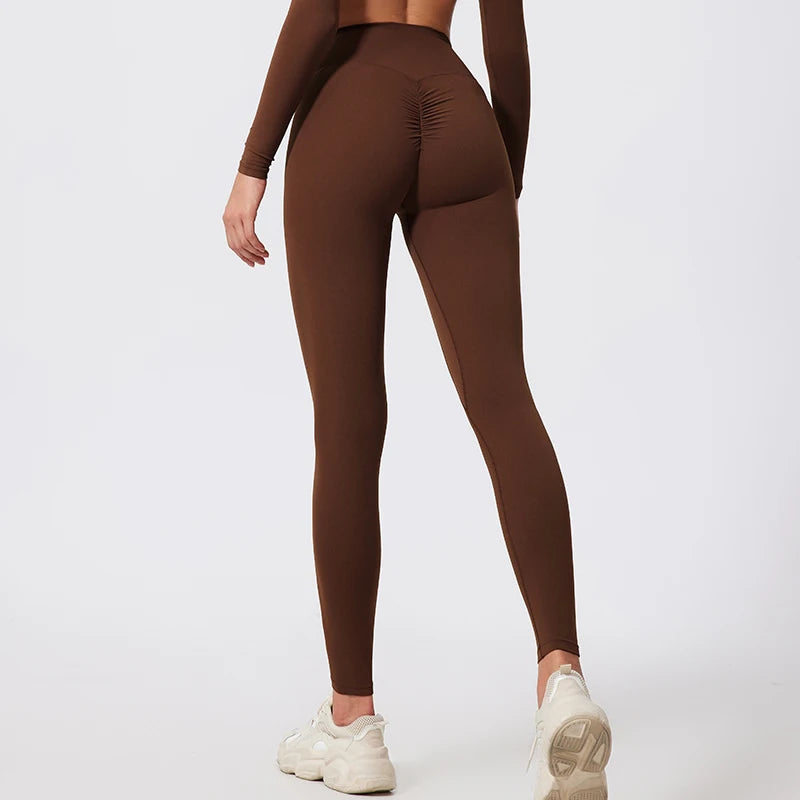 Ctenkevet High Waist Sport Legging Women Stretch Gym Pants Women Running Workout Leggings Female Soft Tights Push Up Yoga Pants