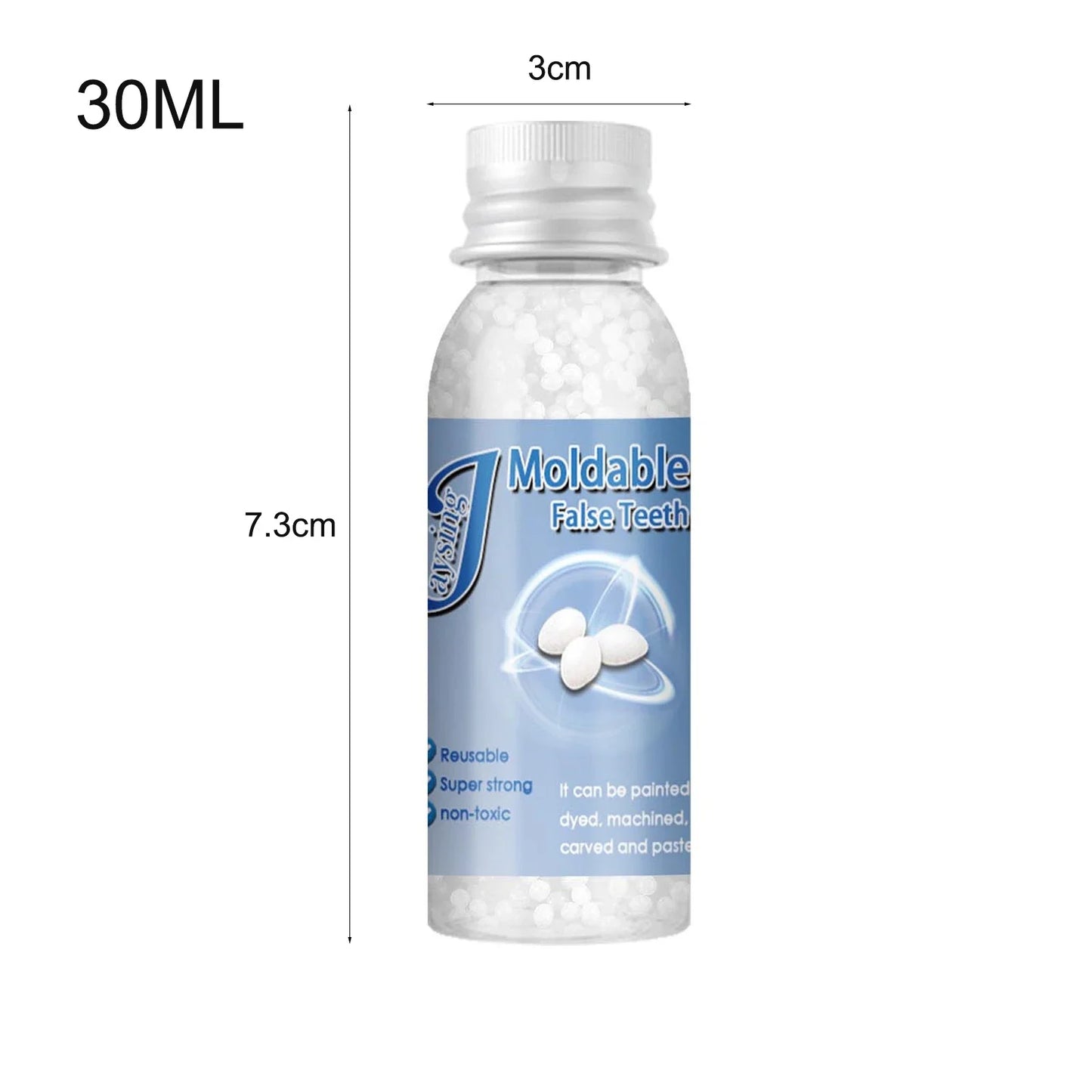 Moldable Teeth Repair Kit Temporary Dental Replacement Kit Moldable Thermal Beads For Filling The Missing And Broken Tooth Fake