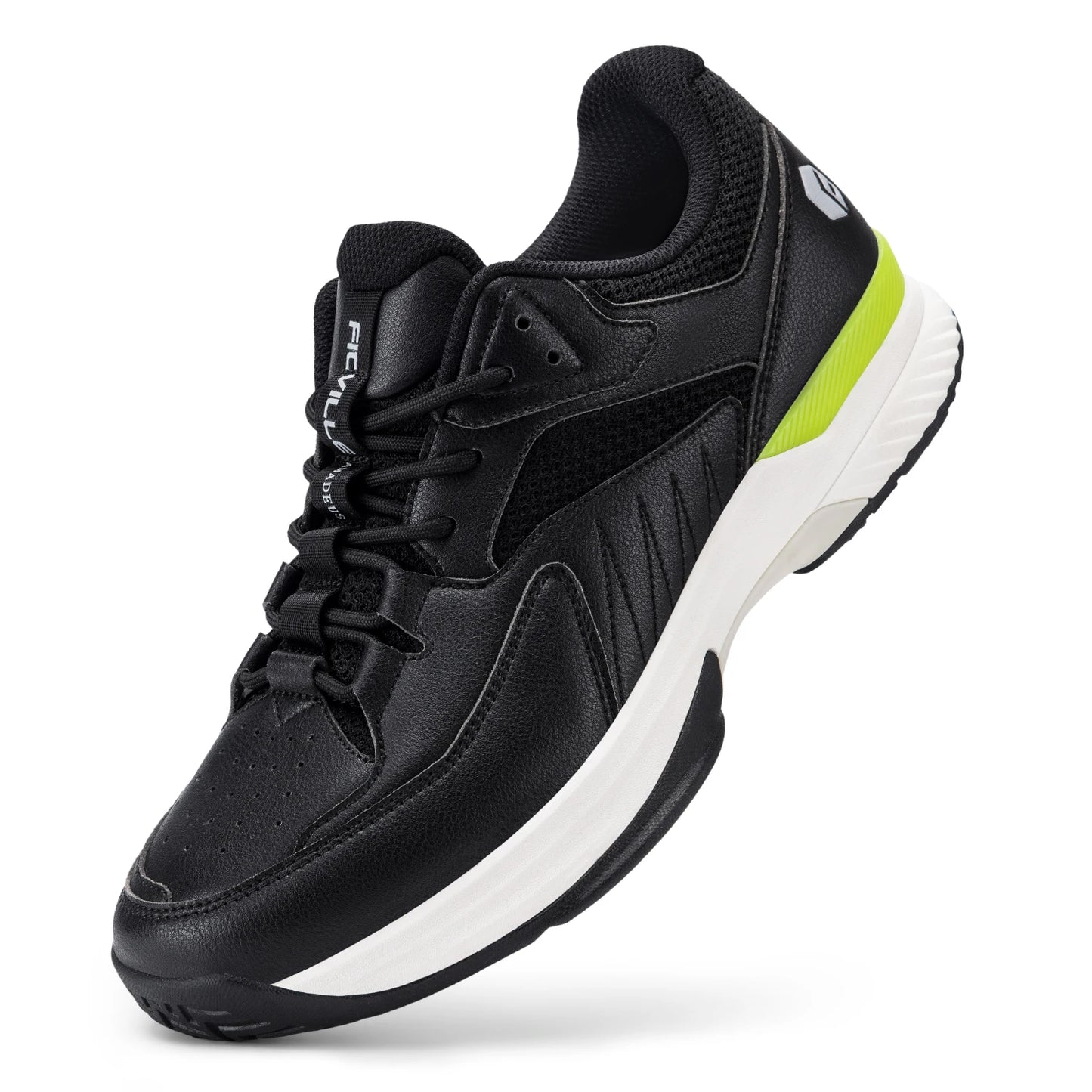 FitVille Mens Tennis Shoes Professional Training Sneakers Wear Resistant Anti-Slip Sweat Absorbent for Swollen Feet Arch Support