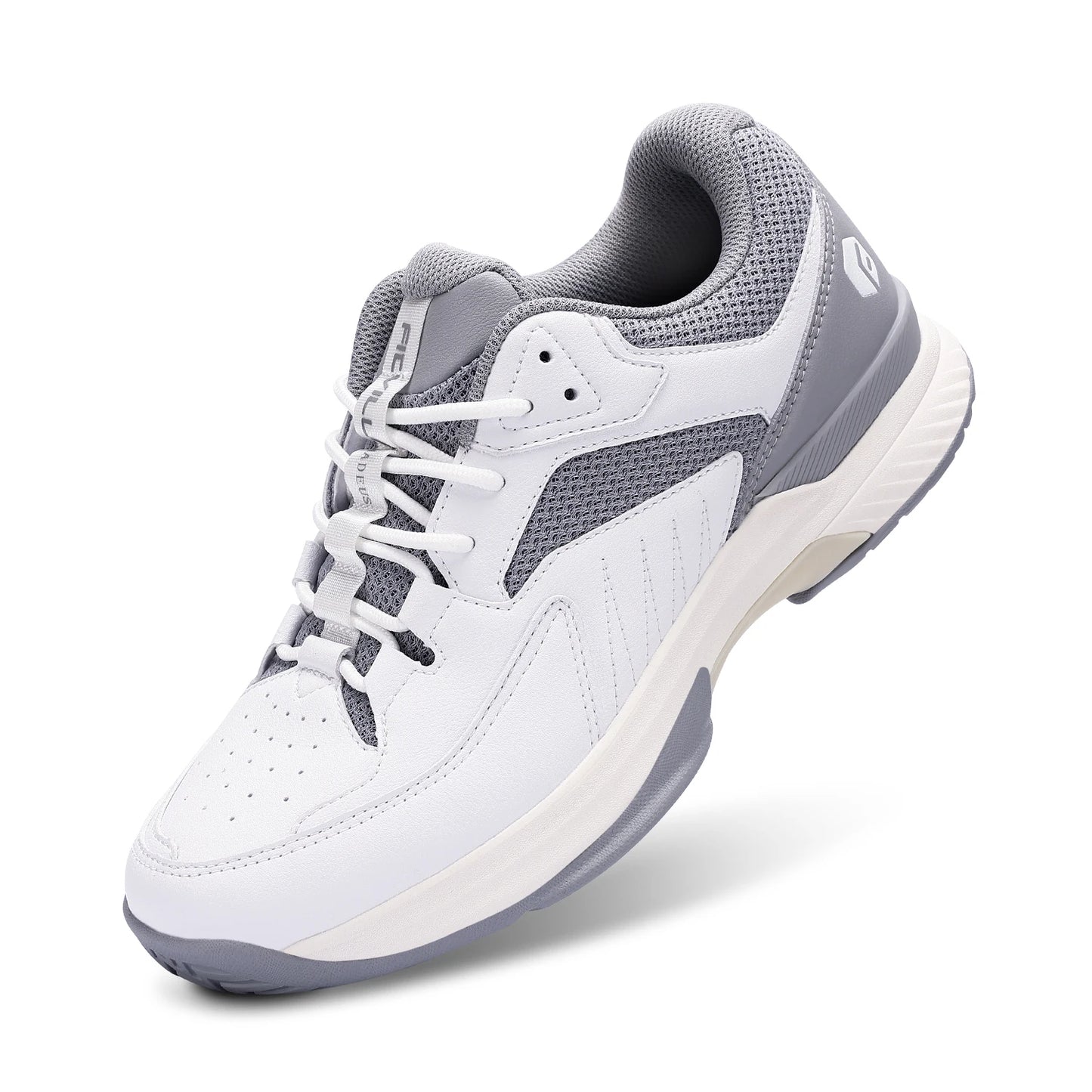 FitVille Mens Tennis Shoes Professional Training Sneakers Wear Resistant Anti-Slip Sweat Absorbent for Swollen Feet Arch Support